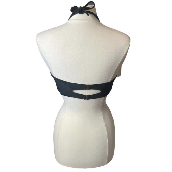 Swimsuits For All Black Macramé Bandeau Bikini Top Size Large - Picture 4 of 7